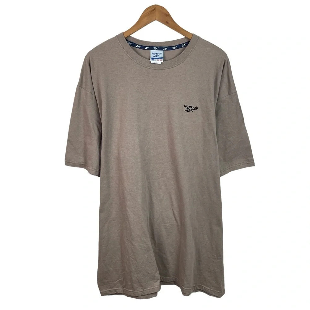 TS69 Mens Vintage 90s Reebok RBK Short Sleeve Shirt XXL